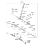 Diagram for Kia Sorento Rack & Pinion Bushing - 565552S000