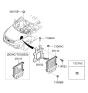 Diagram for 2010 Kia Sportage Engine Control Module - 391142G873