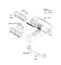 Diagram for Kia A/C Switch - 972503W021