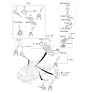 Diagram for 2013 Kia Sportage Door Lock Cylinder - 819703WC00