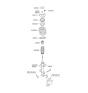 Diagram for Kia Strut Bearing - 546123R000