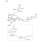 Diagram for 2011 Kia Sportage Parking Brake Cable - 597502S200