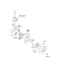 Diagram for Kia Sportage Brake Backing Plate - 517562S500