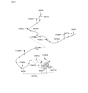 Diagram for 2012 Kia Sportage Parking Brake Cable - 597703W200