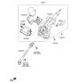 Diagram for Kia Sportage Steering Shaft - 564002S200
