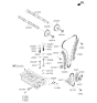 Diagram for Kia Optima Timing Chain Tensioner - 244702G250