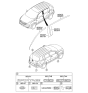 Diagram for 2012 Kia Sportage Door Moldings - 863733W000