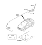 Diagram for 2012 Kia Sportage Antenna Mast - 962103W200