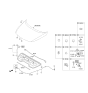 Diagram for 2012 Kia Sportage Hood Latch - 811303W000