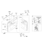 Diagram for Kia Sportage Door Handle - 826103W000