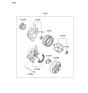 Diagram for 2013 Kia Sportage Alternator - 3730025700