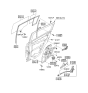 Diagram for 2010 Kia Sportage Window Motor - 834603W000