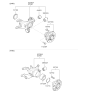 Diagram for 2011 Kia Sportage Spindle - 527103W100