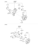 Diagram for 2013 Kia Sportage Spindle - 527103W100