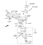 Diagram for 2013 Kia Sportage Control Arm - 545003W102