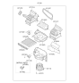 Diagram for 2012 Kia Sportage Blower Motor - 971002S000