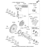 Diagram for Kia Sportage Crankshaft - 231112G400