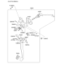 Diagram for 2012 Kia Sportage Clutch Master Cylinder - 416052S000