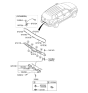 Diagram for 2012 Kia Sportage Tailgate Handle - 812603W000