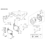 Diagram for 2019 Kia Optima A/C Condenser - 97606D5500