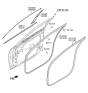 Diagram for 2018 Kia Optima Door Seal - 82120D5000