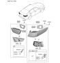 Diagram for 2019 Kia Optima Hybrid Light Socket - 92480D4600