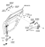 Diagram for Kia Optima Hybrid Door Striker - 81350A9000