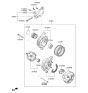 Diagram for Kia Rio Alternator Bearing - 373422A050