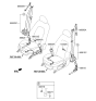 Diagram for 2020 Kia Optima Seat Belt - 88820D5500WK