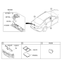 Diagram for Kia Optima Hybrid Door Handle - 81260D4500