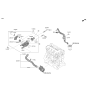 Diagram for 2018 Kia Optima Oil Cooler Hose - 254702GGB5