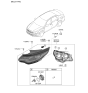 Diagram for 2020 Kia Optima Headlight - 92101D5500