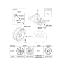 Diagram for Kia Optima Spare Wheel - 52910D5750