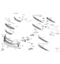 Diagram for Kia Optima Grille - 86560D5520