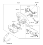 Diagram for 2020 Kia Optima Hybrid Steering Wheel - 56120D4520WK