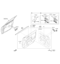 Diagram for Kia Optima Power Window Switch - 93570D4000SH6