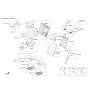 Diagram for 2019 Kia Optima Armrest - 89901D5520ARQ