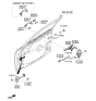 Diagram for 2020 Kia Optima Door Handle - 82661D5210