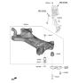 Diagram for Kia Optima Hybrid Crossmember Bushing - 62485C1000