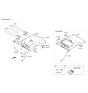 Diagram for 2014 Kia Forte Sun Visor - 85201A7100ED