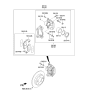 Diagram for 2014 Kia Forte Brake Caliper - 58190A7A00