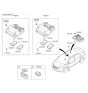 Diagram for 2014 Kia Forte Dome Light - 92850A7000ED