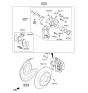 Diagram for Kia Brake Caliper - 58311A5B30