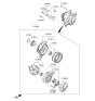 Diagram for Kia Alternator Case Kit - 373022E000