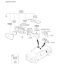 Diagram for Kia Borrego Car Mirror - 851012H100