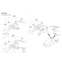 Diagram for Kia Mirror Cover - 87616A7000