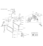 Diagram for Kia Forte A/C Condenser Fan - 252311P390