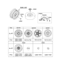 Diagram for Kia Forte Koup Spare Wheel - 52910A7350