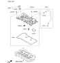 Diagram for 2016 Kia Forte Koup Engine Cover - 224102E010