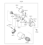 Diagram for Kia Forte Starter Drive Gear - 361452E120